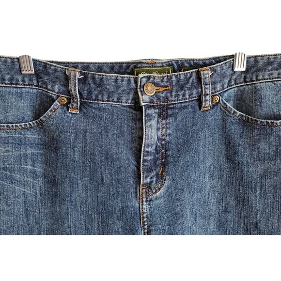 EDDIE BAUER Women's Size 12 Stretch Boot Cut Jean 33 x 30 Medium Blue - Picture 2 of 6